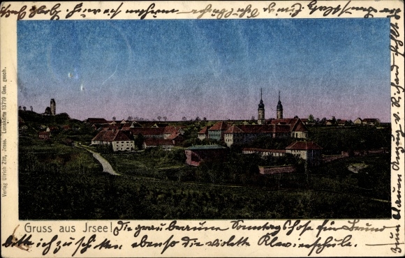Luna Postcard Irsee in Ostallgäu, long shot, panorama