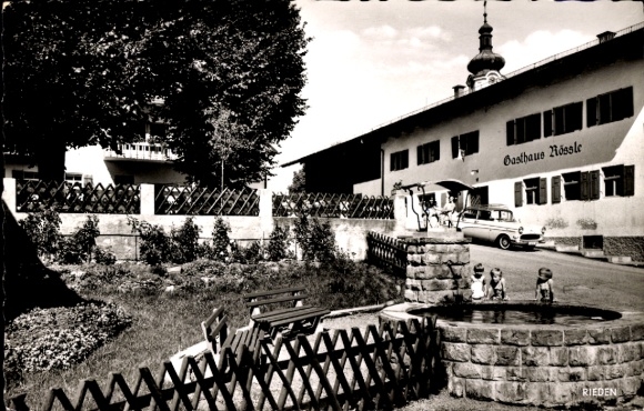 Postcard Rieden am Forggensee Allgäu, Gasthaus Rössle