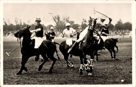 Postcard Berlin, Olympic Games 1936, Polo Tournament