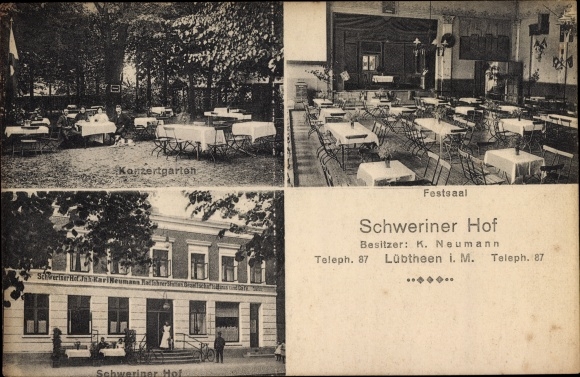 PC Lübtheen in Mecklenburg, Inn Schweriner Hof, interior view