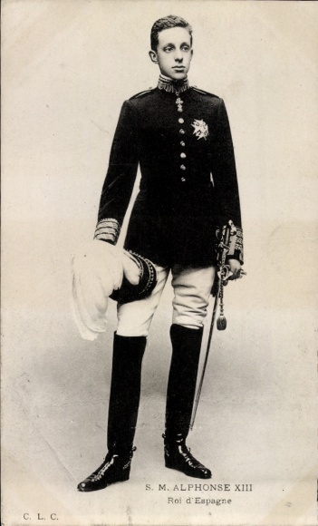 Postcard Alfonso XIII, King Alfonso 13th of Spain
