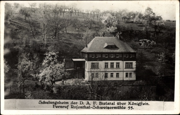 Ak Rosenthal Bielatal Saksisch Zwitserland, DAF trainingscentrum