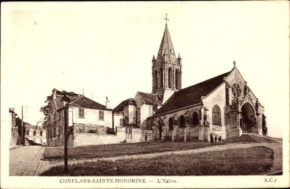 Ak Conflans Sainte Honorine Yvelines, L'Eglise