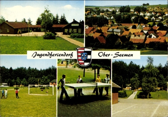 PC Ober Seemen Gedern in Hesse, youth holiday village, coat of arms, table tennis