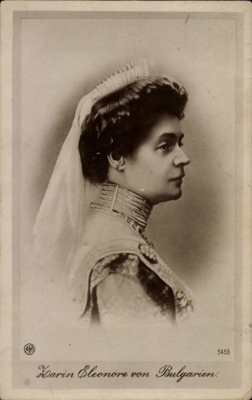 PC Tsarina Eleanor of Bulgaria, portrait, veil, crown, NPG 5453