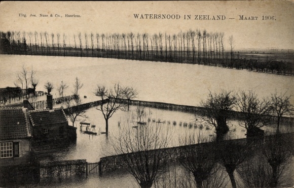 KP Zeeland Holandia, Watersnood 1906, zalane miejsce