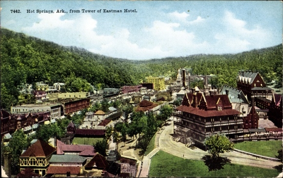Ak Hot Springs Arkansas VS, van Tower of Eastman Hotel