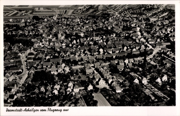 Postcard Arheilgen Darmstadt in Hesse, aerial photograph