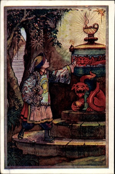 Kunstenaar Ak Aladdin en de magische lamp, foto II