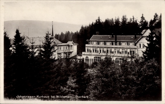 Ak Wildemann Clausthal Zellerfeld im Oberharz, Johanneser Kurhaus
