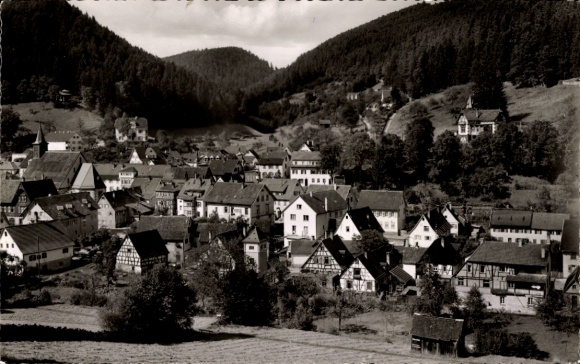 Postcard Bad Teinach Zavelstein in the Black Forest, general view