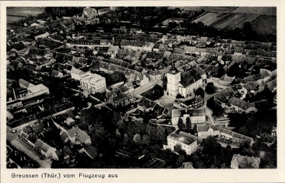 KP Greußen w Turyngii, zdjęcie lotnicze