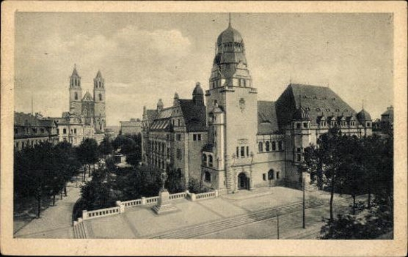 50 Ak Magdeburg Elbe, diverse Ansichten, kleinformatig