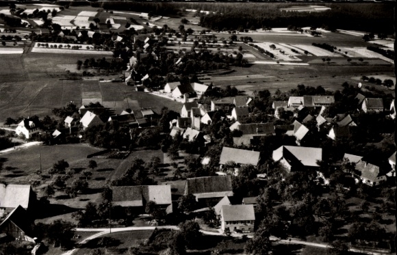 Postcard Martinsmoos Neubulach in the Black Forest, aerial photograph