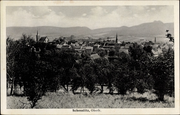 PC Schesslitz Scheßlitz in Upper Franconia, partial view, Gasthof Linderhof