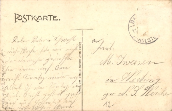 Postcard Rosenfeld Rastorf Schleswig-Holstein, Gasthaus A. Rolfs