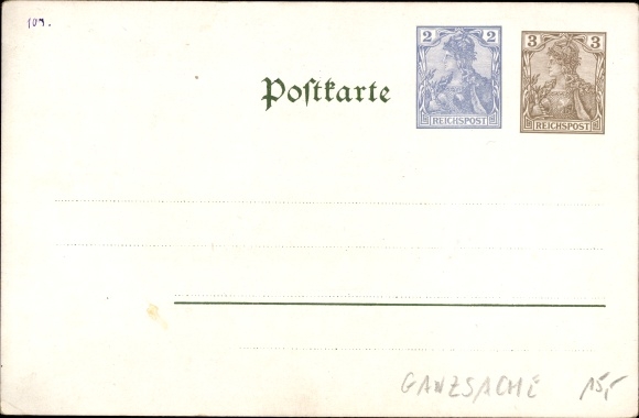 KP papeteria pocztowa Szczęśliwego Nowego Roku, rok 1901, anioł dmucha w fanfary