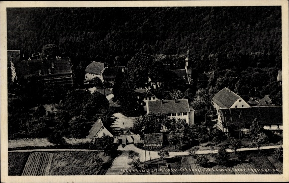 PC Adelberg Adelberg Abbey near Göppingen, view of the place, aerial photo