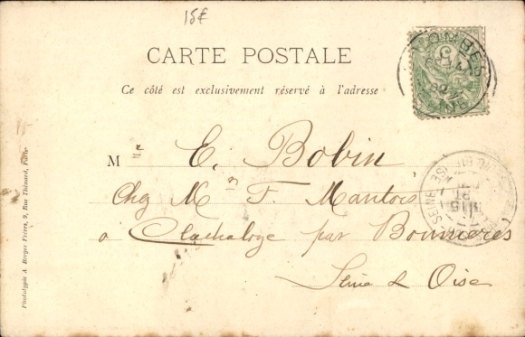 Postcard Colombes Hauts de Seine, L`Eglise vue du Boulevard de Valmy