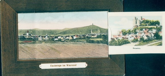 KP Leporello Eschwege an der Werra Hesse, Hanstein, widok na miasto