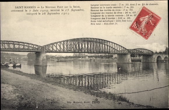 KP Saint Mammes Seine et Marne, Le Nouveau Pont sur la Seine