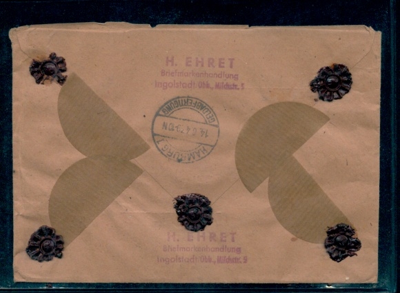 Michel Nr. 937, 960/1 auf Wertbrief