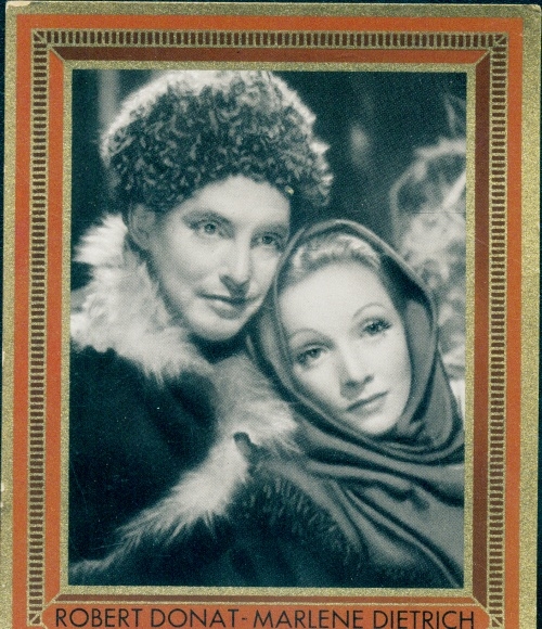 Collector's picture colorful film pictures picture II. Episode No. 284, Marlene Dietrich and Robert Donat