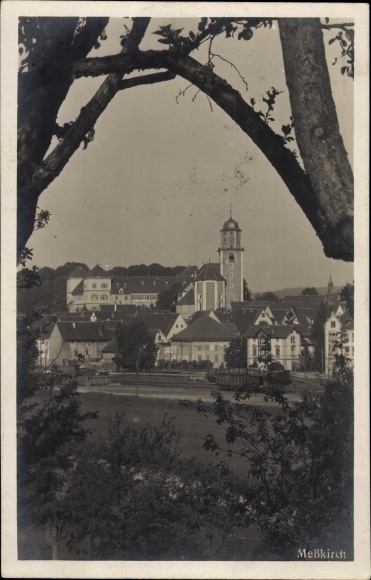 Ak Messkirch in de Zwabische Jura, uitzicht op de stad