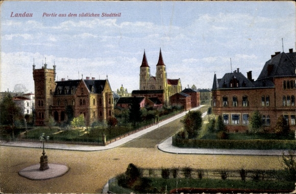 Postcard Landau in der Pfalz, Southern District