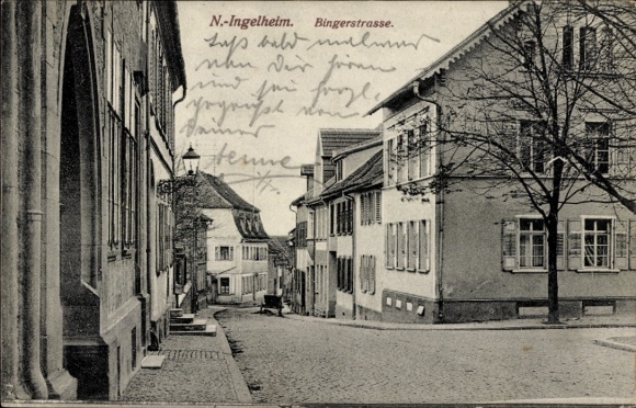 Postcard Nieder Ingelheim am Rhein, Bingerstraße