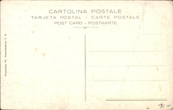 Postcard Memento Bethlehem, Puer Jesus in Praesepio