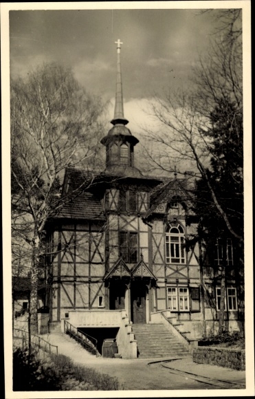 Postcard Lobetal Bernau, Hoffnungstaler institutions, church
