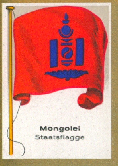 Sammelbild Ulmenried Fahnenbilder Nr. 223, Mongolei, Staatsflagge