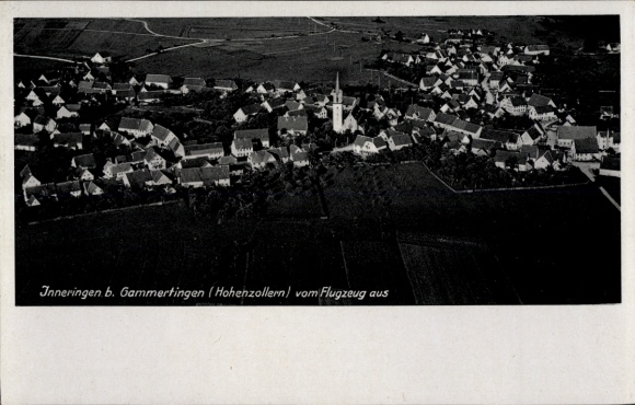 Ak Inneringen Hettingen Schwäbische Alb, Hohenzollern, Fliegeraufnahme