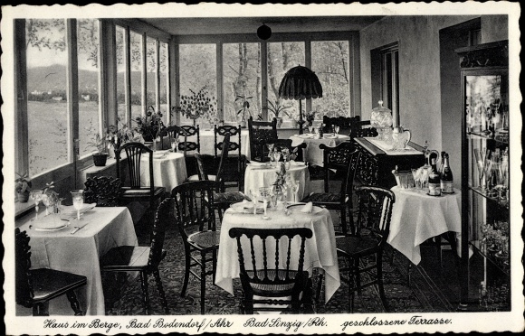 Postcard Bad Bodendorf Sinzig am Rhein, Hotel Haus am Berge, interior view
