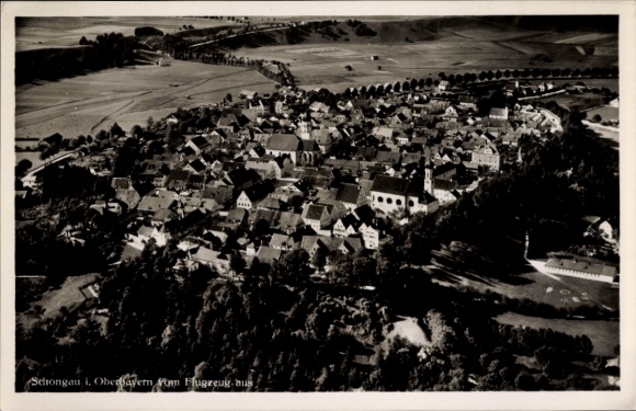 Ak Schongau in Opper-Beieren, luchtfoto