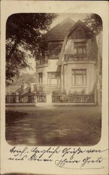 Photo Postcard Hamburg Wandsbek, view of a villa