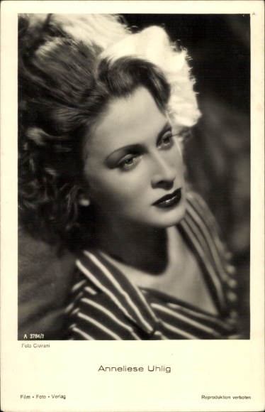 Postcard actress Anneliese Uhlig, portrait, Film Photo Verlag