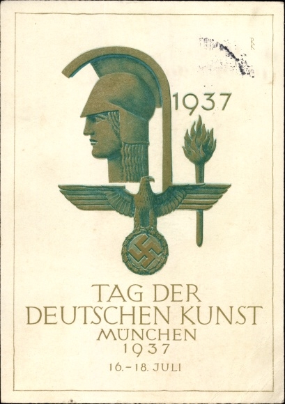 Artist PC Munich Bavaria, Day of German Art 16-18. July 1937