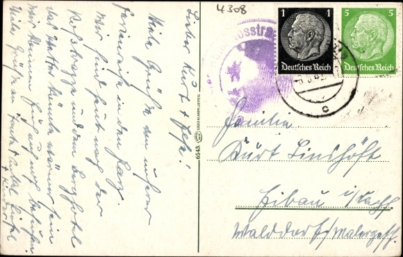 Postcard Thale in the Harz Mountains Saxony-Anhalt, nice detailed view