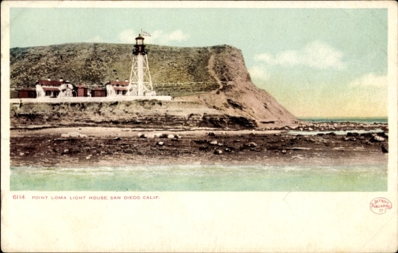 Postcard Point Loma San Diego California USA, Lighthouse