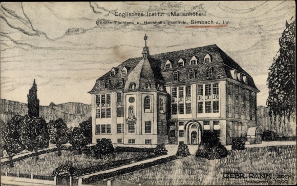 Artist PC Simbach am Inn in Lower Bavaria, English Institute Marienhöhe, girls&#39; school