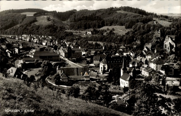 Postcard Schleiden in the Eifel, panorama