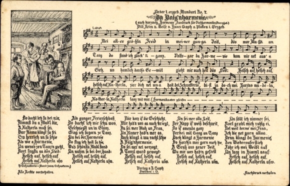 Song Postcard Soph, Hans, Da Balg&#39;nhamornie, Dialect No. 7