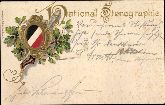 Reliëf litho National Shorthand, Eichenlaub