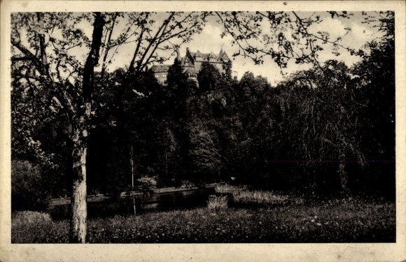 Ak Rammelburg Mansfeld im Harzvorland, NSKOV-Frontkämpferheim Schloss Rammelburg