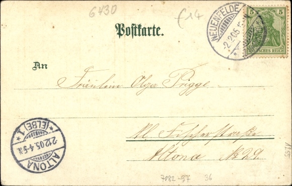 Chromo-Litho Buxtehude in Lower Saxony, Wintersche paper mills, Mühlenstrom, Am Marschtor