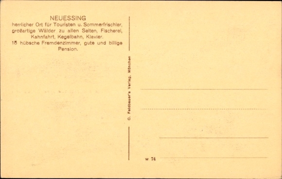 Postcard Neuessing Essing in the Altmühltal, stalactite cave, inn and brewery