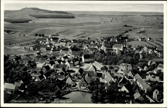 Ak Uttenweiler in Württemberg, Fliegeraufnahme