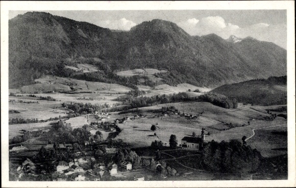 Ruhpolding in Upper Bavaria, aerial photograph